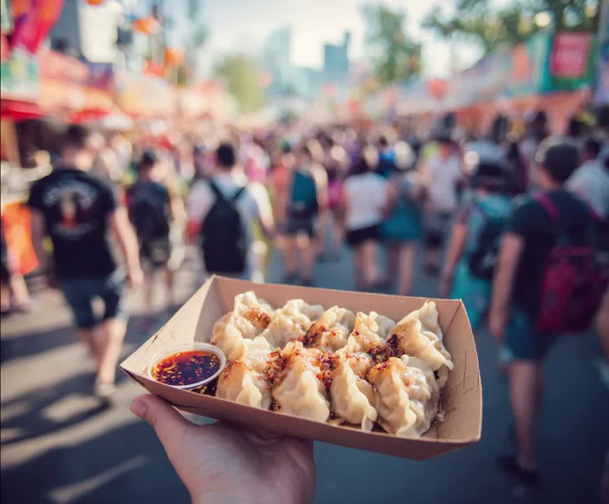 Zloty food trucków, targi śniadaniowe i lokalne bazarki (Grodziski Rynek).